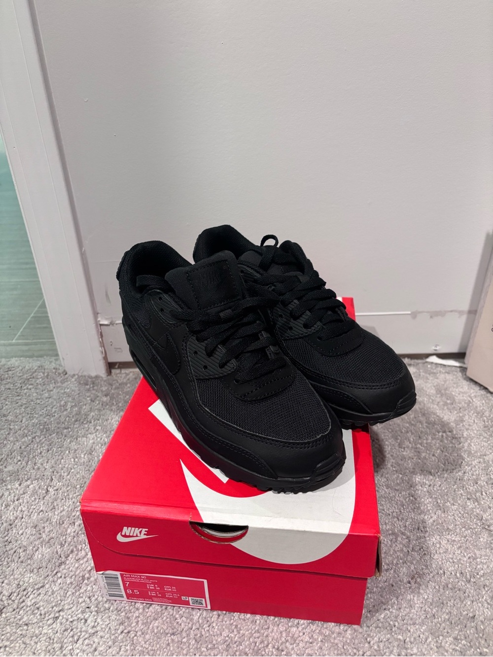Nike Air Max 90 Triple Black — $85 OBO